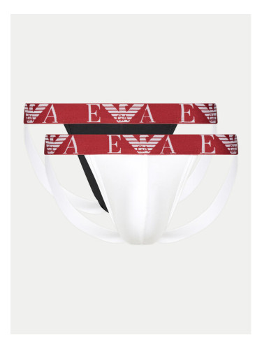 Emporio Armani Underwear Комплект 2 чифта слипове Jock Strap EM000257 AF10778 M0080 Цветен