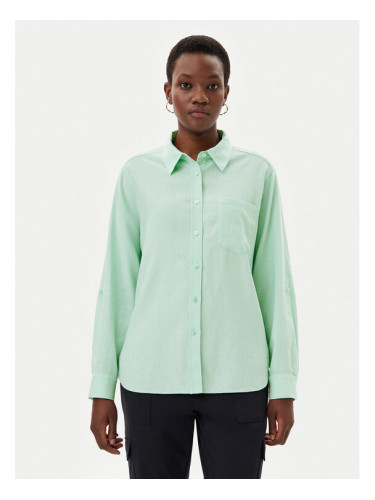 Olsen Риза 12002119 Зелен Regular Fit