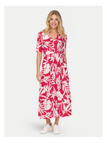 JDY Рокля тип риза Star 15320702 Розов Regular Fit