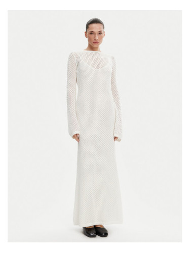 Herskind Плетена рокля 5522910 Екрю Regular Fit