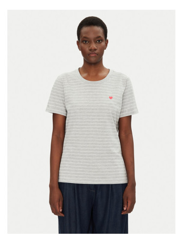 Fransa Тишърт 20615521 Сив Regular Fit