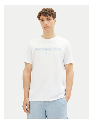 Tom Tailor Denim Тишърт 1037653 Бял Basic Fit