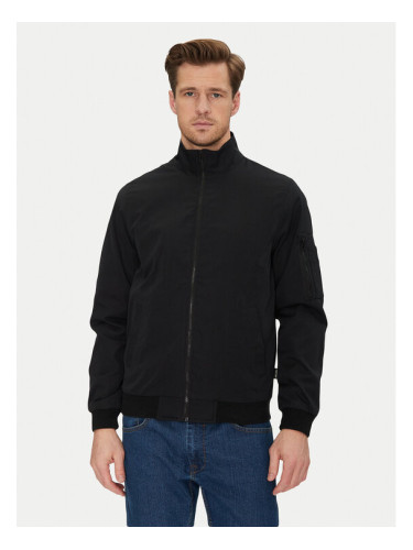 Blend Яке бомбър 20717872 Черен Regular Fit