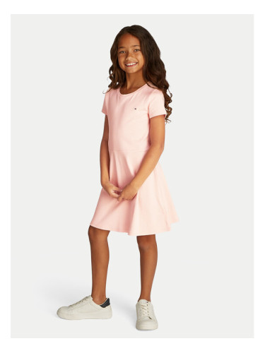 Tommy Hilfiger Ежедневна рокля Essential KG0KG08487 D Розов Regular Fit