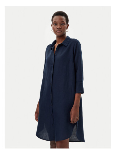 Tom Tailor Рокля тип риза 1045771 Тъмносин Relaxed Fit