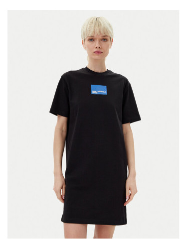 Karl Lagerfeld Jeans Ежедневна рокля A2W13028 Черен Regular Fit