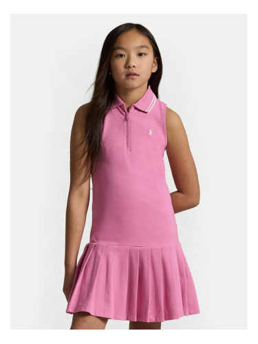 Polo Ralph Lauren Ежедневна рокля 313965016001 Розов Slim Fit