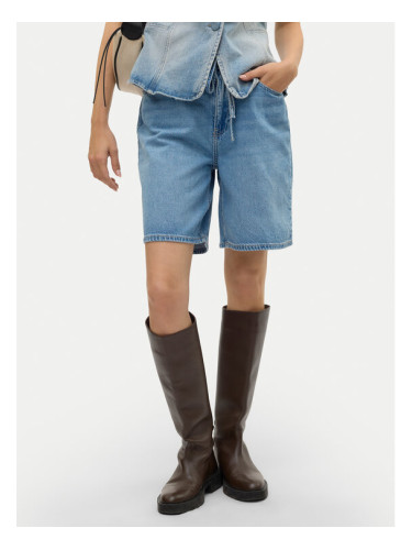 Vero Moda Дънкови шорти Villa 10326196 Син Loose Fit
