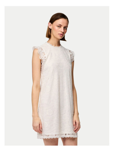 Pieces Ежедневна рокля Olline 17146419 Бял Regular Fit