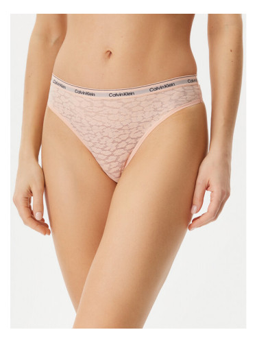 Calvin Klein Underwear Дамски бикини тип бразилиана 000QD5233E Розов
