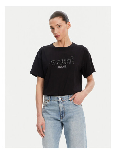 Gaudi Тишърт 511BD64030 Черен Regular Fit
