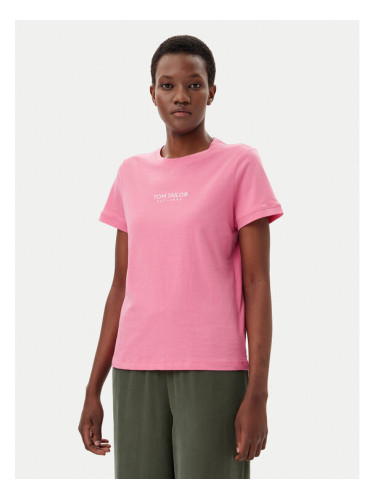 Tom Tailor Тишърт 1045543 Розов Regular Fit
