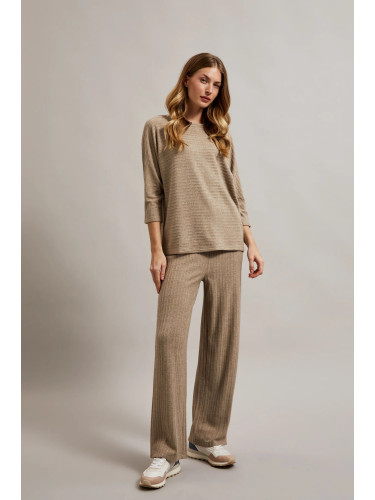 Marisse Women's Trousers Z-Sp-4520 Beige Melange