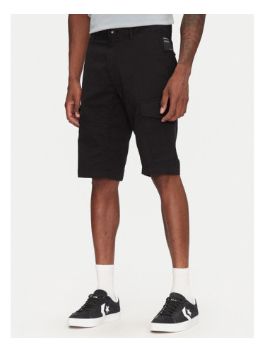 Tom Tailor Denim Шорти от плат 1044836 Черен Regular Fit