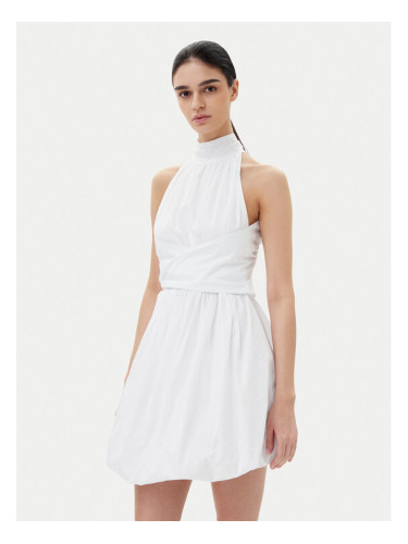 ViCOLO Коктейлна рокля TD0606 Бял Regular Fit