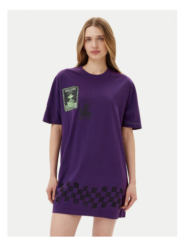 Volcom Ежедневна рокля Filip Rygalski B1312516 Виолетов Loose Fit