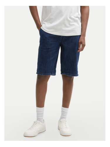 Tom Tailor Denim Дънкови шорти 1044986 Тъмносин Straight Fit