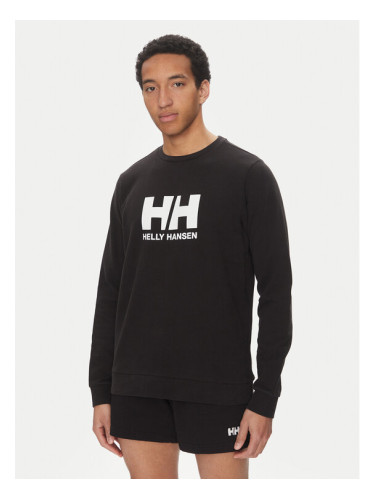 Helly Hansen Суитшърт Logo Crew 30395 Черен Regular Fit