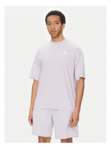 Champion Тишърт 221257 Виолетов Regular Fit