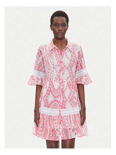 Iconique Рокля тип риза IC25-039 Розов Relaxed Fit