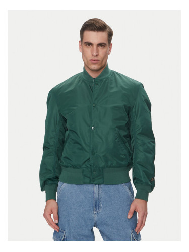 Schott NYC Яке бомбър Sporting Зелен Oversize