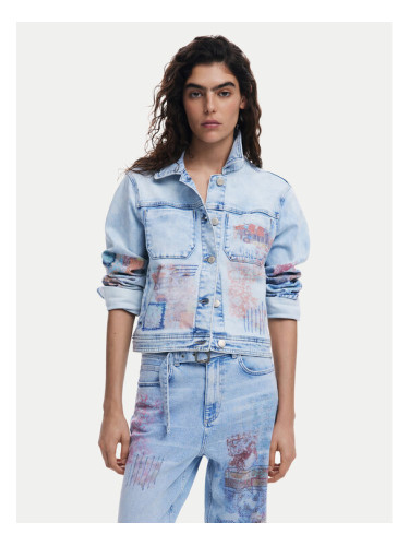 Desigual Дънково яке Los Angeles 25SWED03 Син Regular Fit