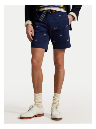 Polo Ralph Lauren Шорти от плат 710963496001 Тъмносин Straight Fit