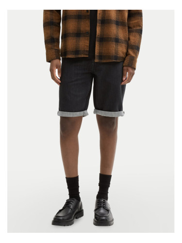 Tom Tailor Denim Дънкови шорти 1044986 Черен Straight Fit