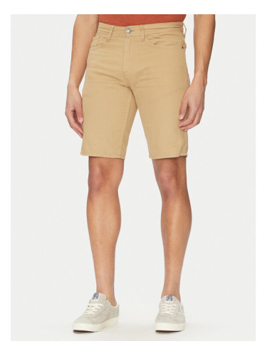 Blend Дънкови шорти 20718128 Бежов Regular Fit