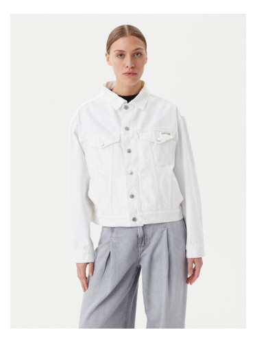 Calvin Klein Jeans Дънково яке J20J225181 Бял Boxy Fit