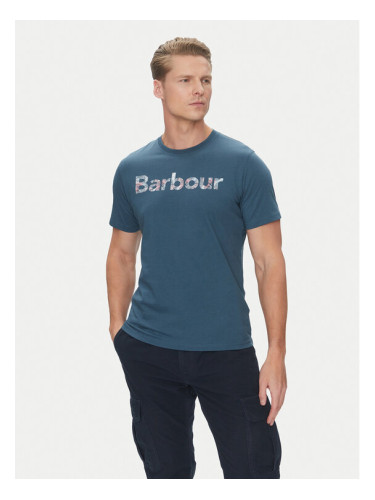 Barbour Тишърт Devon MTS1391BU18 Тъмносин Regular Fit