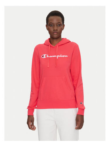 Champion Суитшърт Slim Big Logo 118097 Коралов Regular Fit