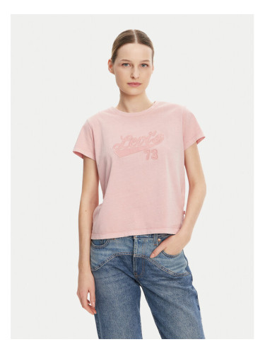 Levi's® Тишърт Graphic A8804-0039 Розов Boxy Fit