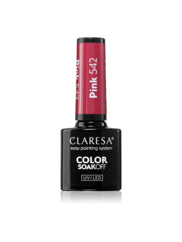Claresa SoakOff UV/LED Color Balloon Journey гел лак за нокти цвят Pink 542 5 гр.