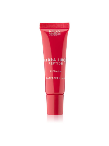 MUA Makeup Academy Hydra Juice Peptide Lip Balm хидратиращ балсам за устни за блясък аромати Raspberry Jam 10 мл.