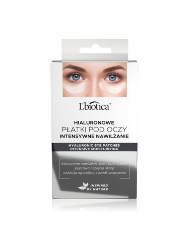 L’biotica Eye Patches Hyaluronic интензивна хидратираща маска за околоочната област 3x2 бр.