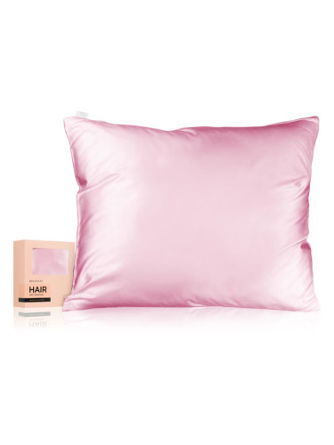 BrushArt Hair Satin pillowcase калъфка за възглавница сатен Candy Pink 50x60 см