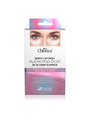L’biotica Eye Patches Rejuvenating изглаждата маска за околоочната зона с екстракт от охлюв 1 бр.