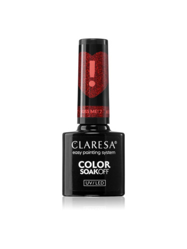Claresa SoakOff UV/LED Color Kiss Me гел лак за нокти цвят 5 гр.