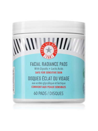 First Aid Beauty Facial Radiance Pads ексфолиращи възглавнички за освежаване и изглаждане на кожата 60 бр.