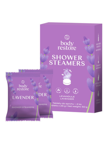 Body Restore Lavender Shower Steamers таблетки за душ с екстракт от лавандула 2x25 гр.
