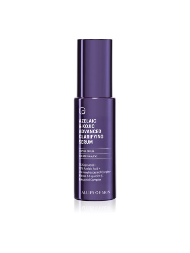 Allies of Skin Azelaic & Kojic Advanced Clarifying Serum дълбоко възстановяващ серум за лице 30 мл.