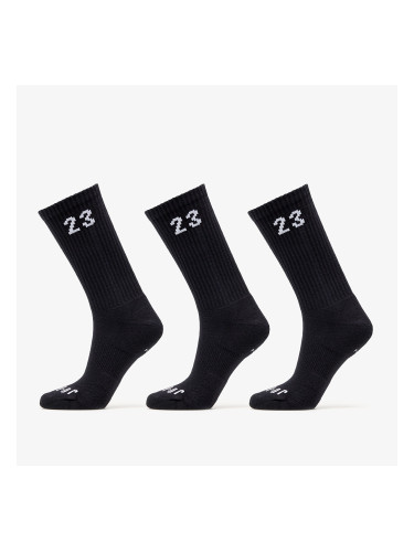 Чорапи Jordan Essentials Crew Socks 3-Pack Black/ White L