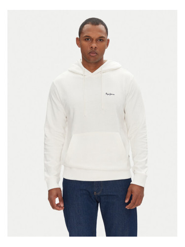 Pepe Jeans Суитшърт Essential PM582839 Бял Regular Fit