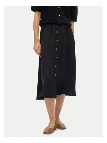 Vero Moda Миди пола Melaney 10304134 Черен Regular Fit