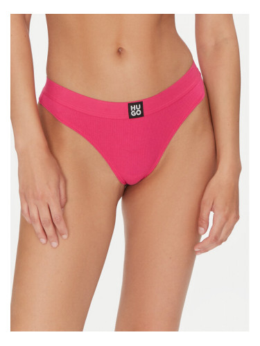 HUGO Бикини тип прашка Thong Rib 50496809 Розов