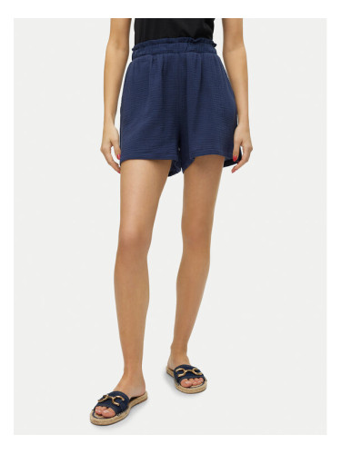 Vero Moda Шорти от плат Natali 10279687 Син Baggy Fit