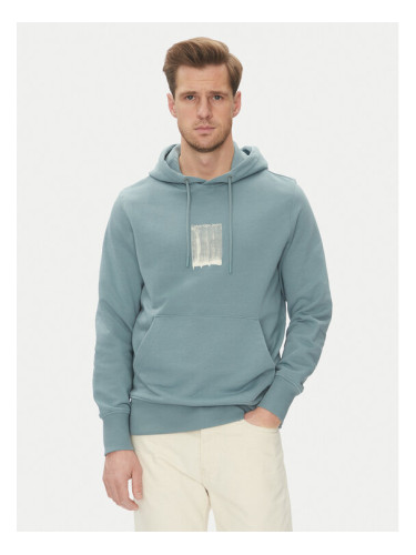 Calvin Klein Jeans Суитшърт Brush Stroke J30J327525 Син Regular Fit