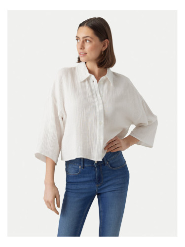 Vero Moda Риза Natali 10279685 Бял Standard Fit