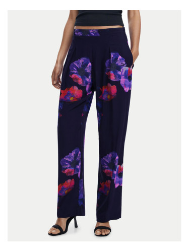 Desigual Текстилни панталони 25SWPWX5 Черен Relaxed Fit